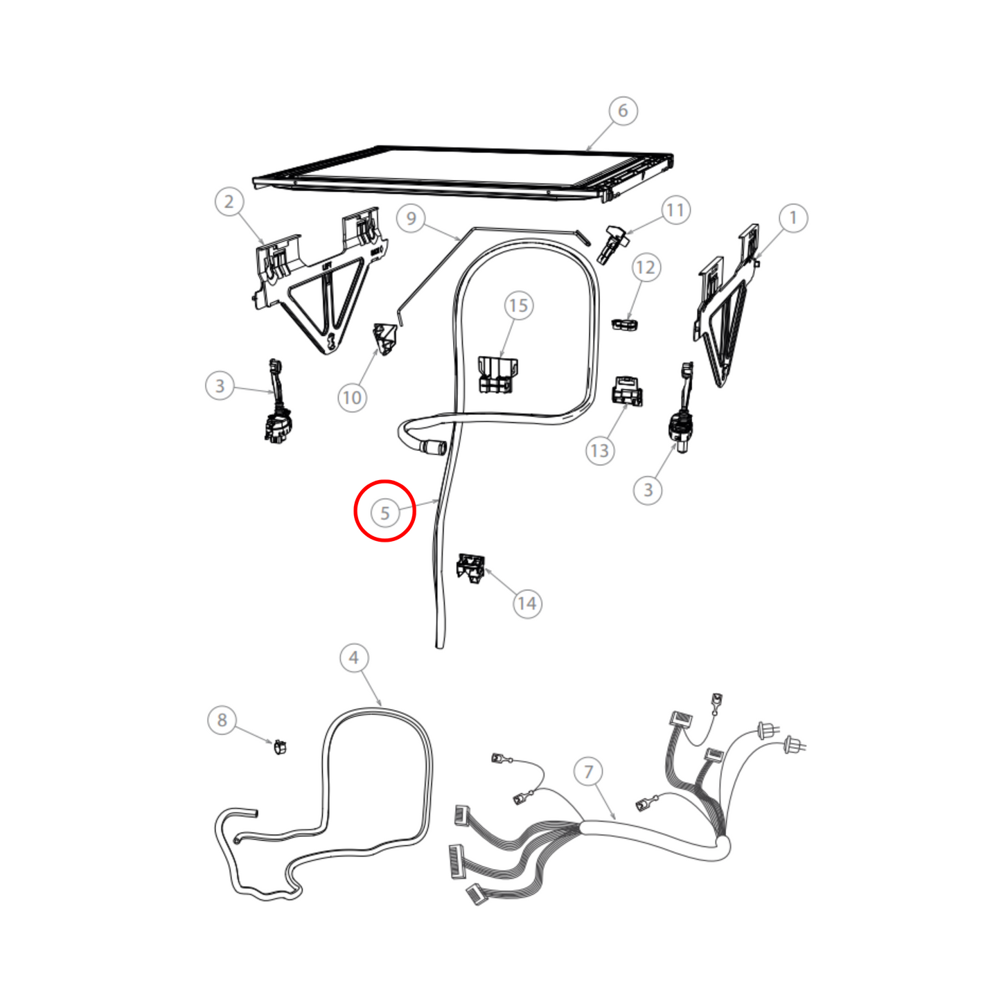 510852 Fisher & Paykel Dishdrawer Drain Hose 3.8M Long