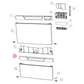 512478P Fisher & Paykel Dishwasher Bottom Door Handle Kit Silver - 524960P