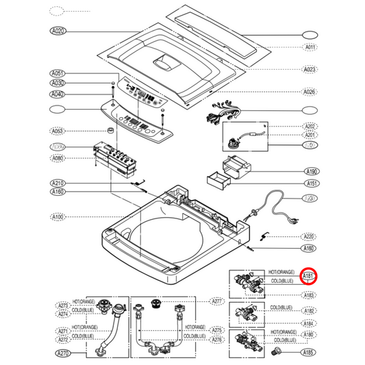 5221EA2001N LG Washing Machine Inlet Valve