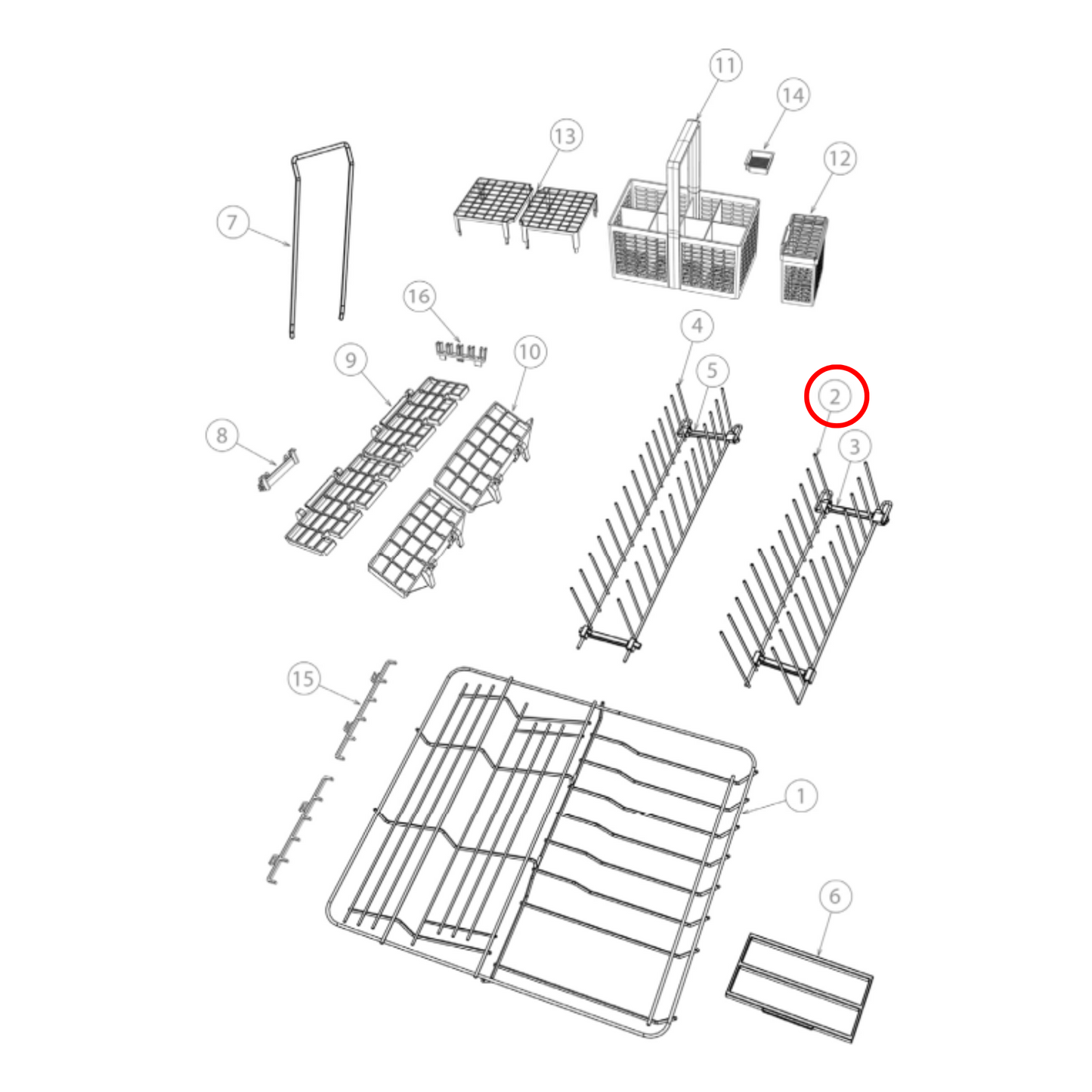 524867 Fisher & Paykel Dishwasher Crock Insert - 522942, 522944