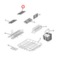 526374 Fisher & Paykel Dishwasher Fold Down Back Left Cup Rack