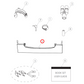 527108 Fisher & Paykel Dishwasher Kit Kickstrip Silver