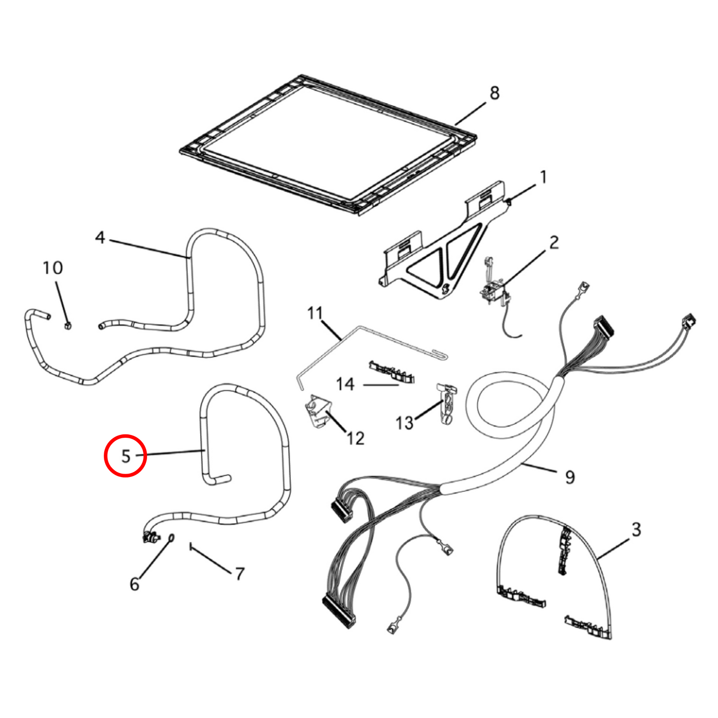 527137 Fisher & Paykel Dishdrawer Drain Hose - DS601