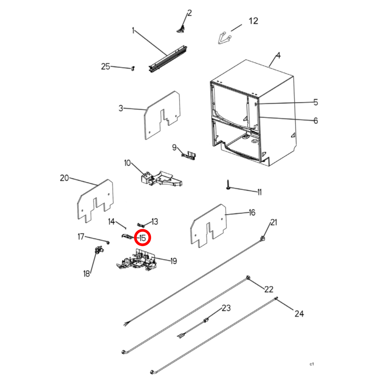528599MP Fisher & Paykel Dishwasher Mains Filter Board - 525958MP
