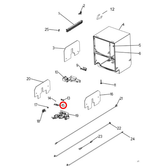 528599MP Fisher & Paykel Dishwasher Mains Filter Board - 525958MP