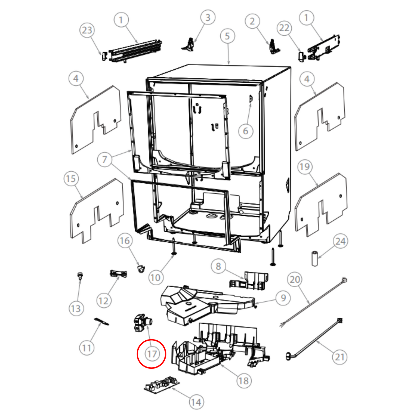 529730 Fisher & Paykel Dishwasher Double Inlet Valve - 526850