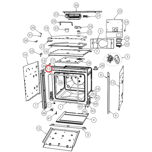 551233 Fisher & Paykel Oven Door Seal