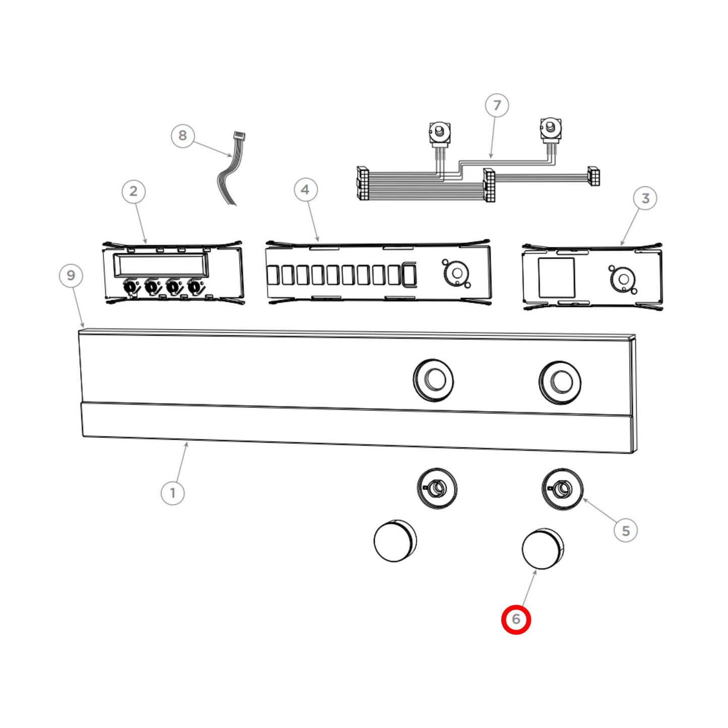 563285 Fisher & Paykel Oven Knob Pack Of 2 - 561846