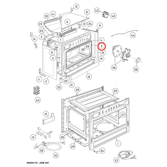 573644 Fisher & Paykel Oven Door Seal