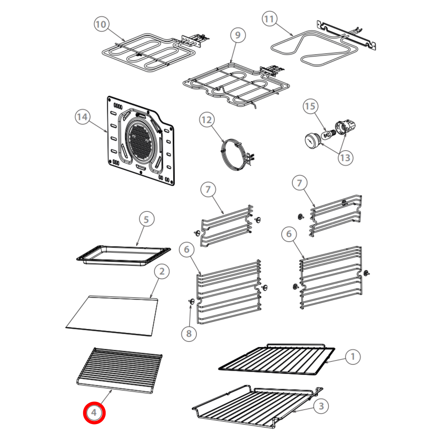 574786 Fisher & Paykel Oven Grill Rack