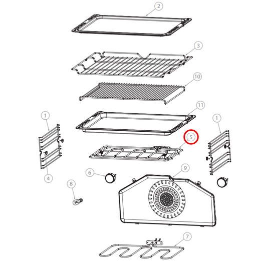 575742 Elba, Fisher & Paykel Oven Upper Element - 544456