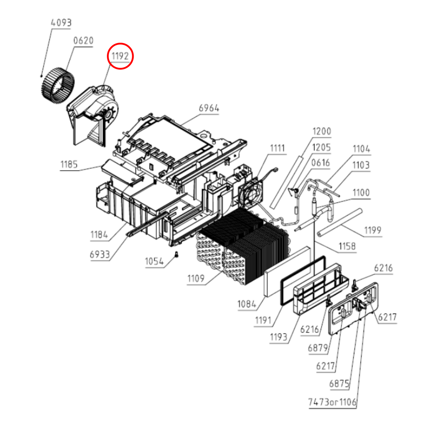 617297 Asko Washing Machine, Tumble Dryer Fan Housing SP13