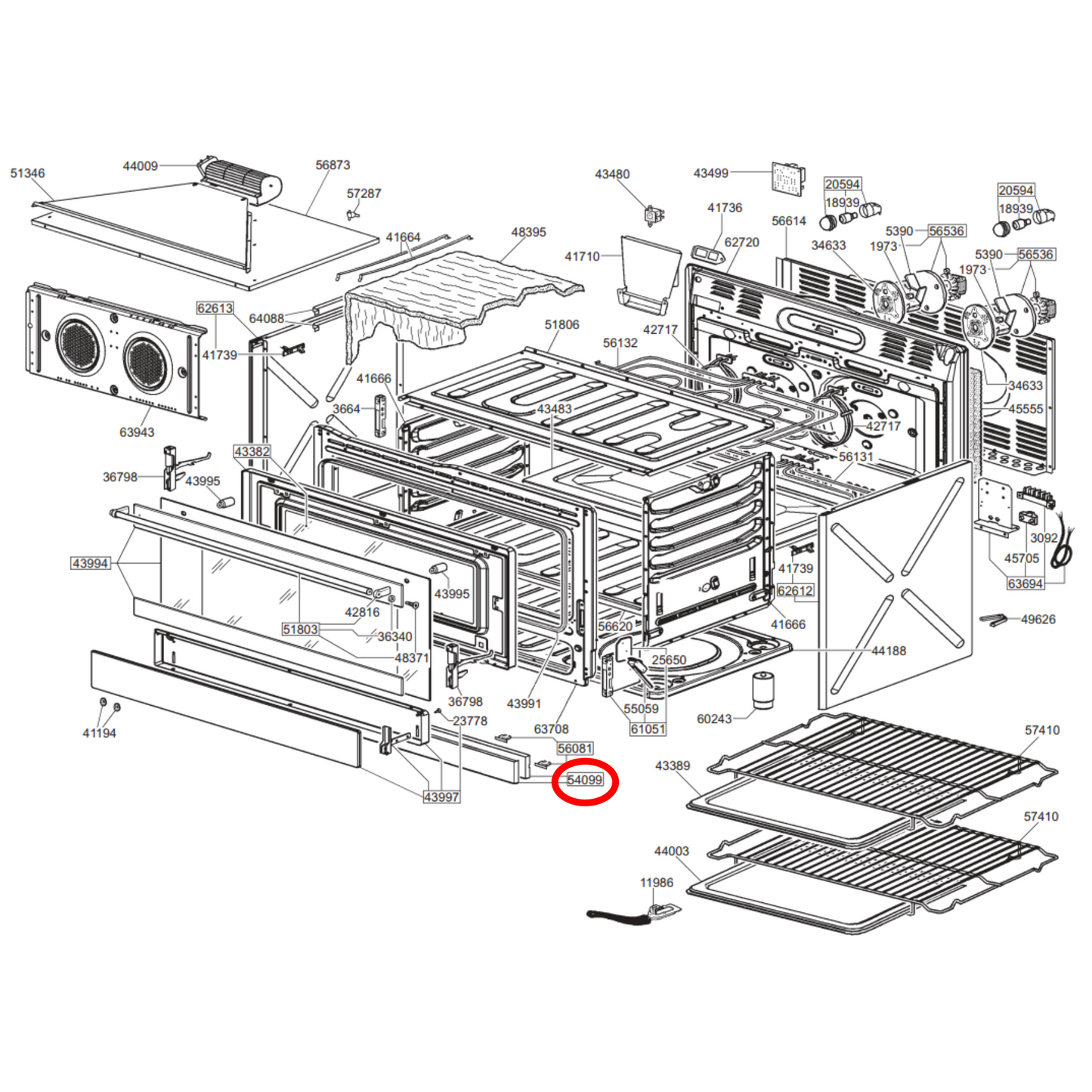 695470423 Smeg Oven Plinth Kick Plate - 699450365