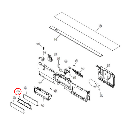 700211 Asko Dishwasher Handle Cover