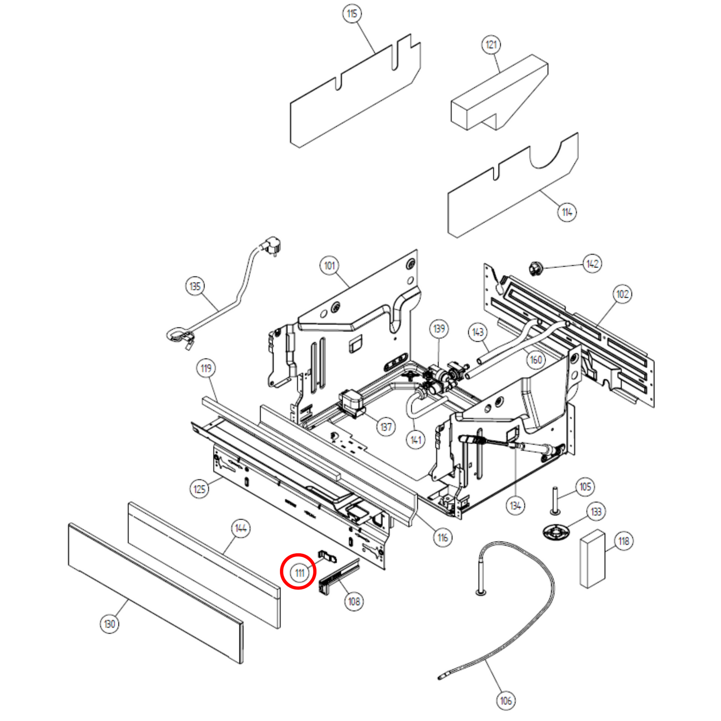 700332 Asko Dishwasher Spring