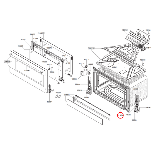 754132482 Smeg Oven Door Seal