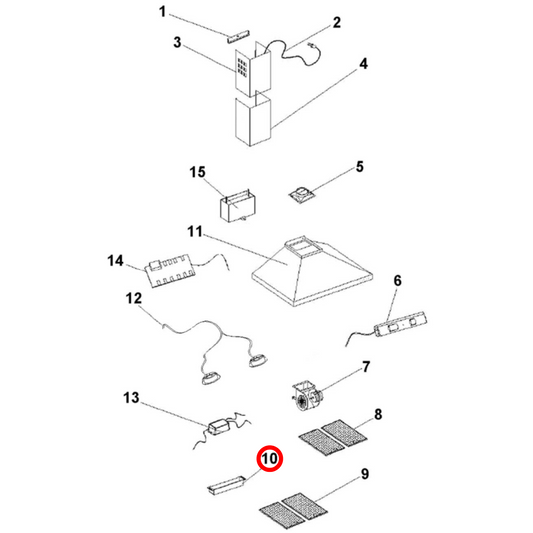 790685 Fisher & Paykel Rangehood Grease Tray