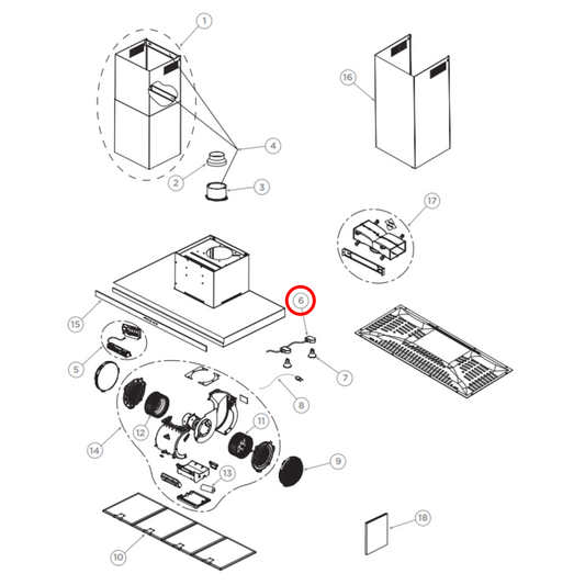 792538 Delonghi, Fisher & Paykel Rangehood Lamp Holder GU10