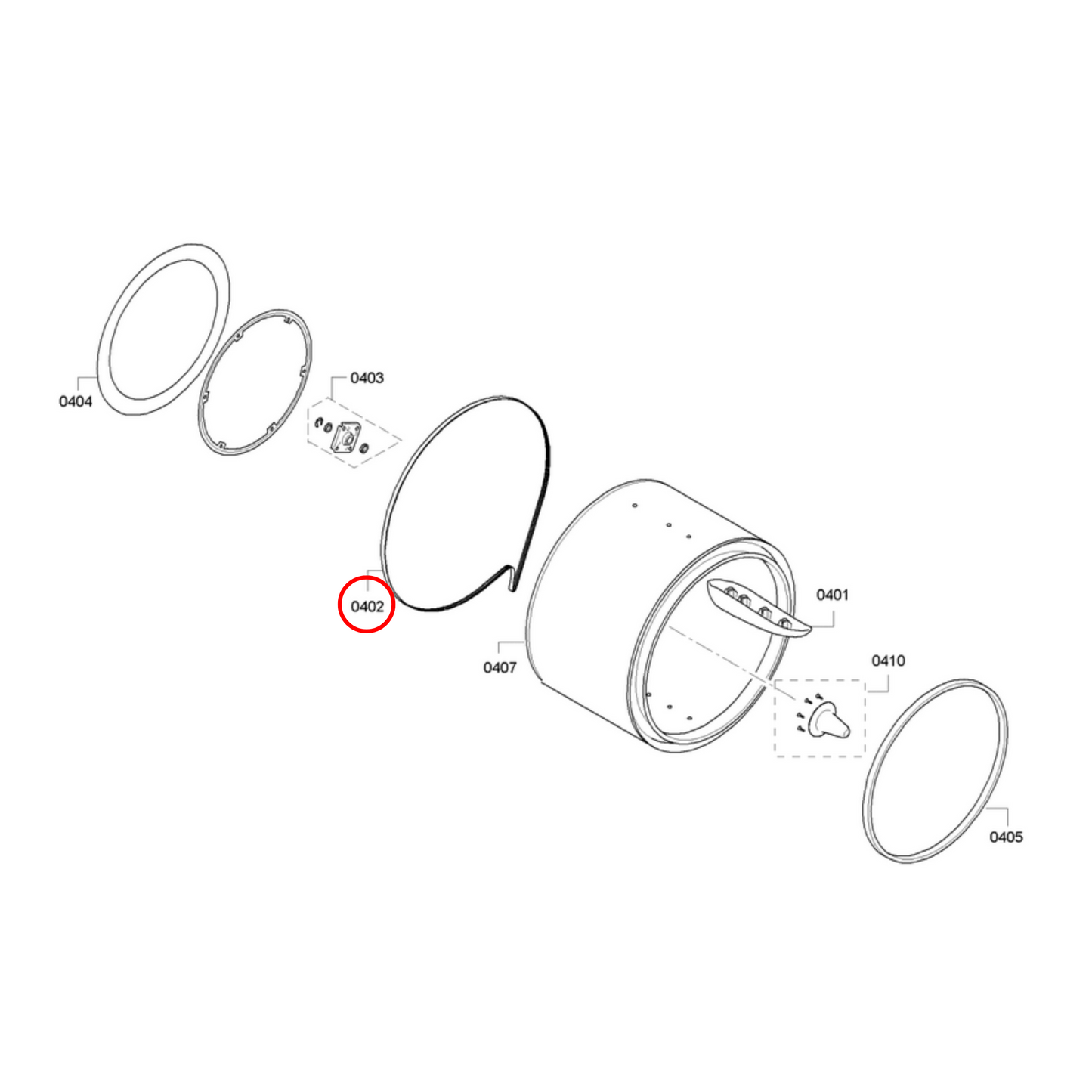 7PH1995 Bosch Dryer Motor Drive Belt - 00650499