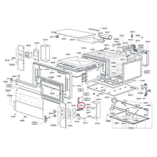 811730387 Smeg Oven Multifunction Selector Switch - 811730261