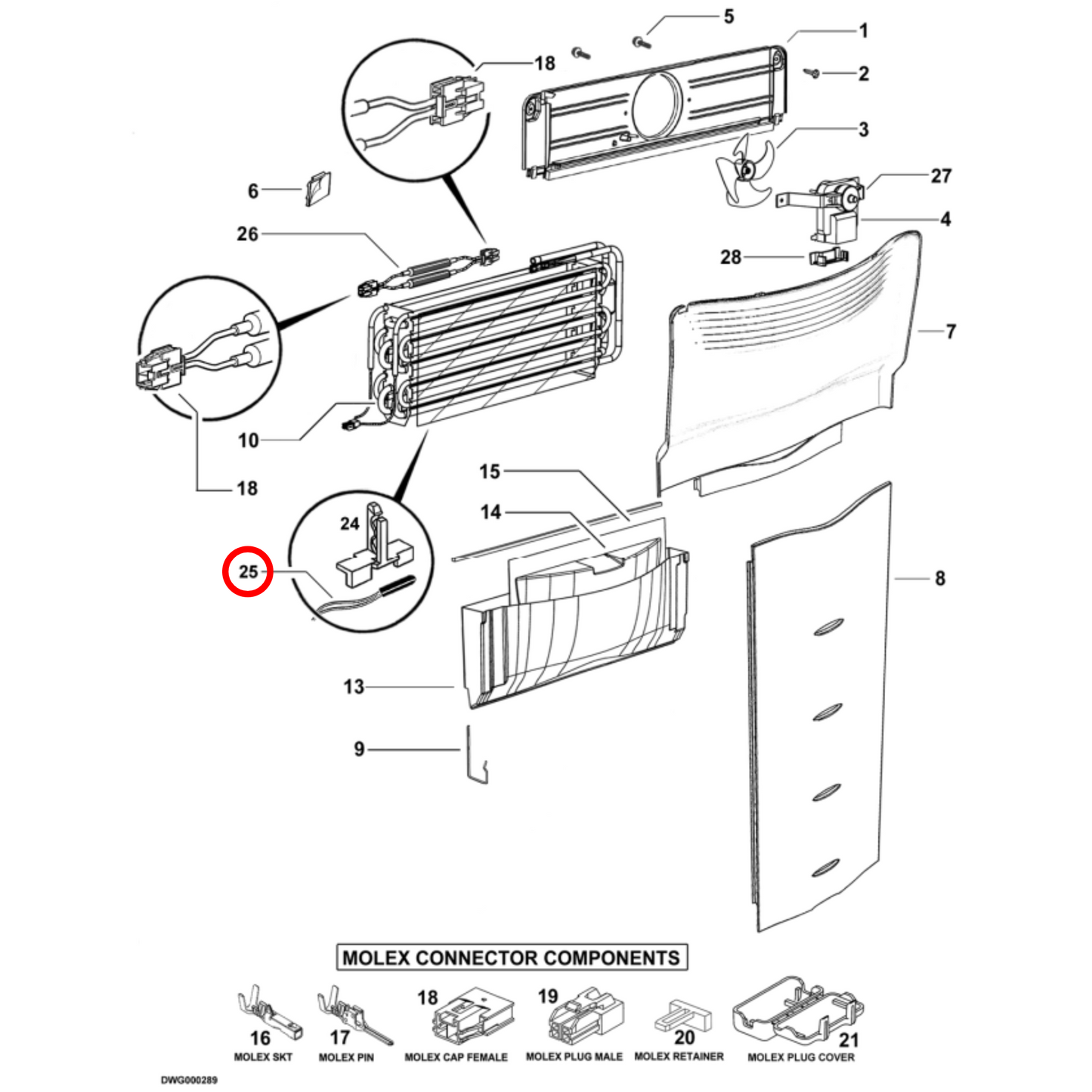 813822P Fisher & Paykel Fridge Thermistor Kit - 817860