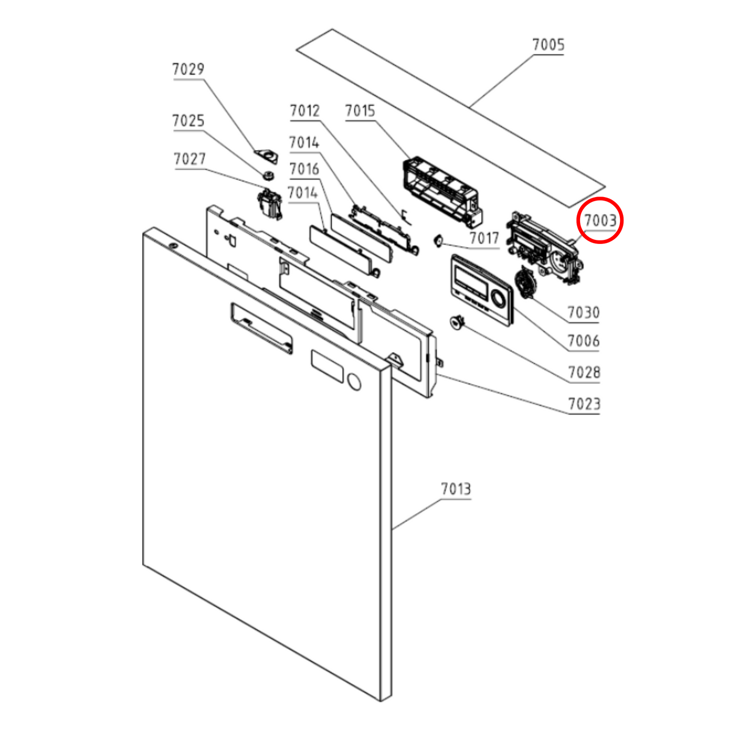 818135 Asko Dishwasher User Interface DW40.1