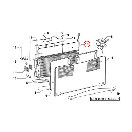 821727P Fisher & Paykel Fridge Defrost Heater Element Kit 420Mm 230V - 820694P, 818971P