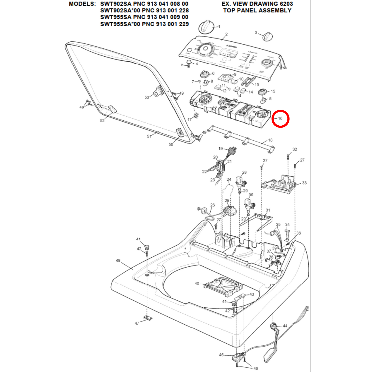 85801332770808 Simpson Top Load Washing Machine PCB Control Module - 0133277080