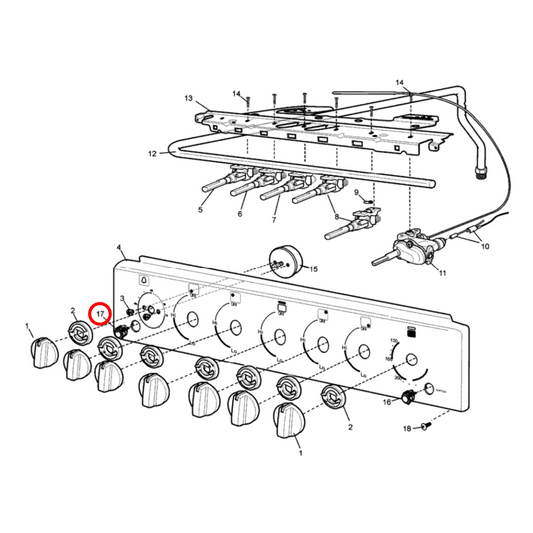 85806091004034 Westinghouse Cooktop Switch Toggle White - 0609100403