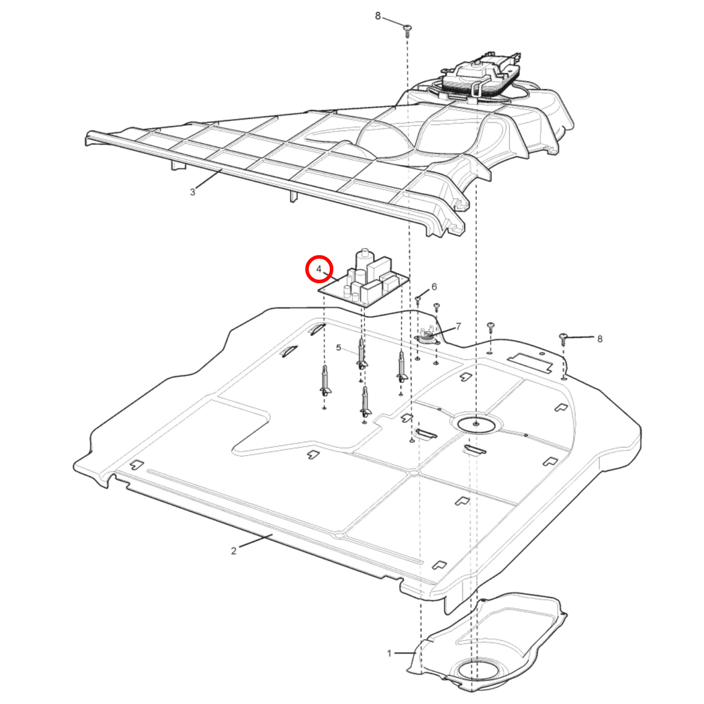 85806730010830 Westinghouse Oven Ignition Box PCB Board - 0673001083