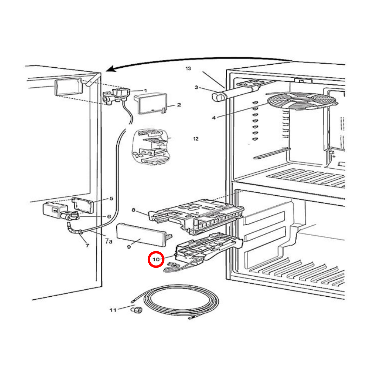 8588119567010 Electrolux, Westinghouse Fridge Ice Tray - 811956701