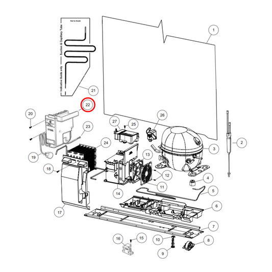 868879P Fisher & Paykel Fridge Control Module PCB Board - 851578 847818P