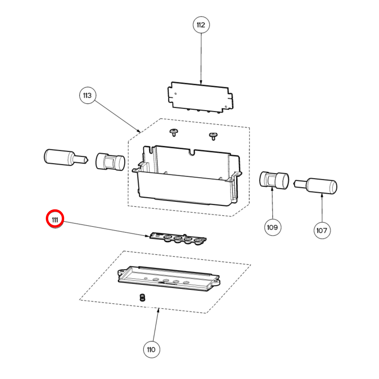 9910402833 Electrolux Rangehood Keypad Button - 1330184465