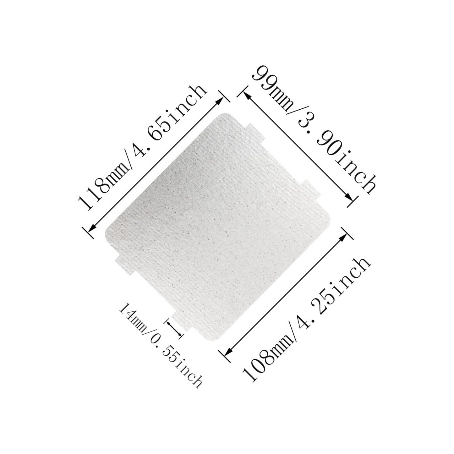 Microwave Oven Mica Sheet Waveguide 99mm x 118mm