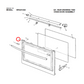 140166168017 Westinghouse Oven Door Outer Panel - A16616801, A03966501