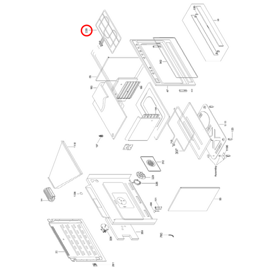 ET482740 Westinghouse Oven Top Grill Element