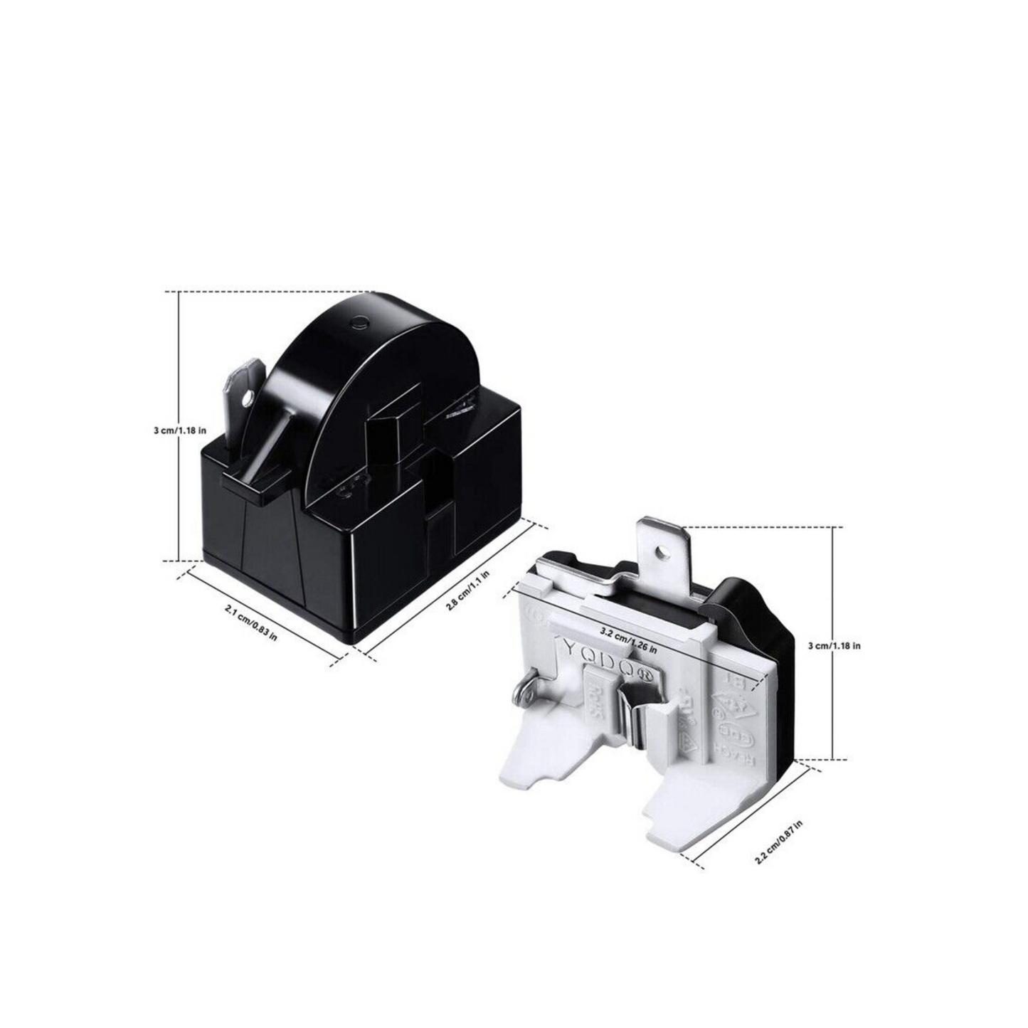 Fridge QP2-4.7 PTC Starter Relay 1 Pin