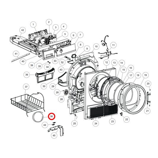 H0020300480Q Fisher & Paykel Dryer Condensation Drain Hose