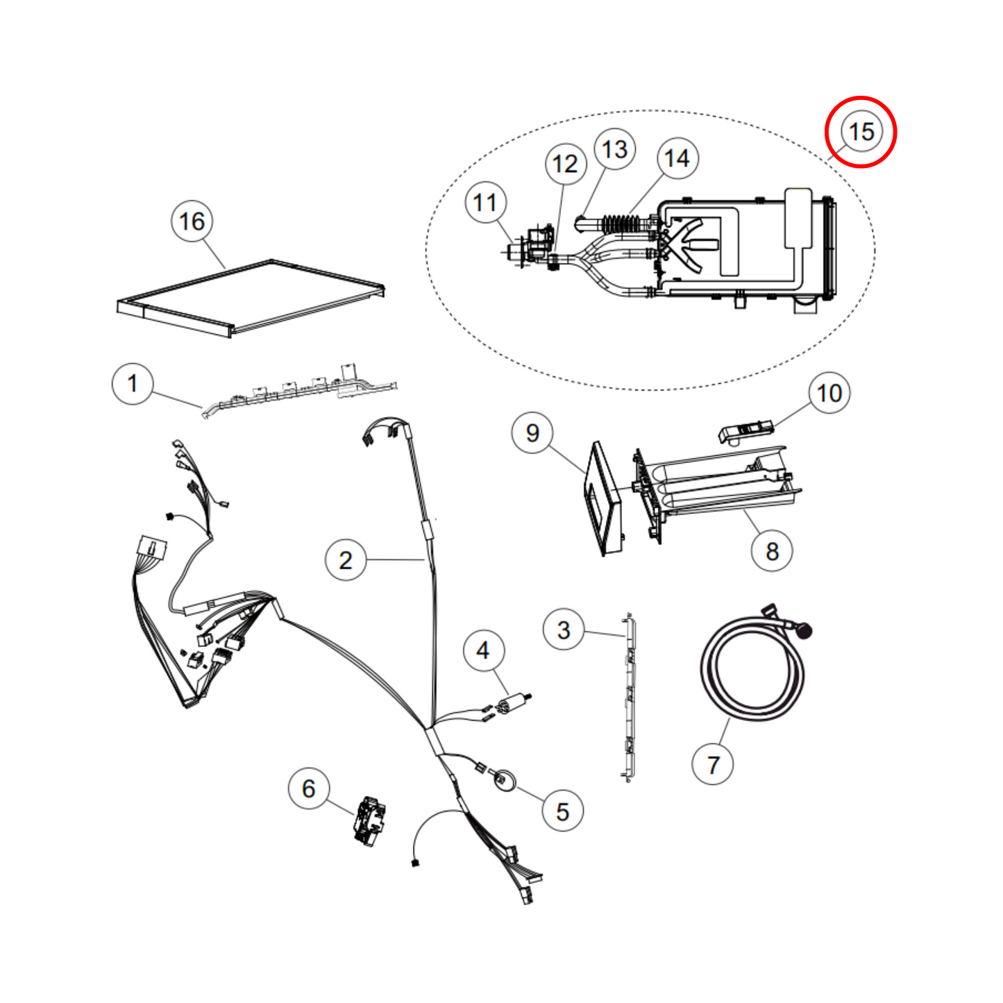 H0020810355D Fisher & Paykel Washing Machine Storage Tank J3