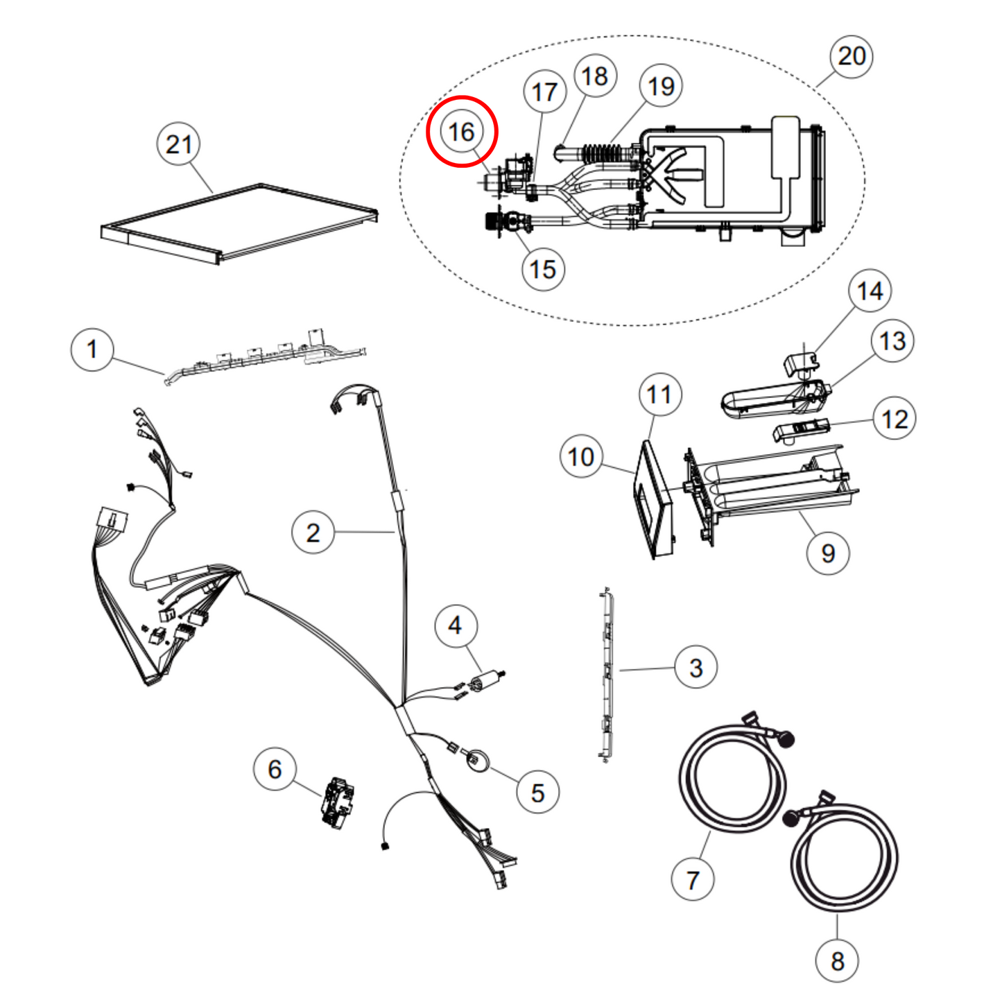 H0024000404C Fisher & Paykel, Haier Washing Machine Cold Water Inlet Valve