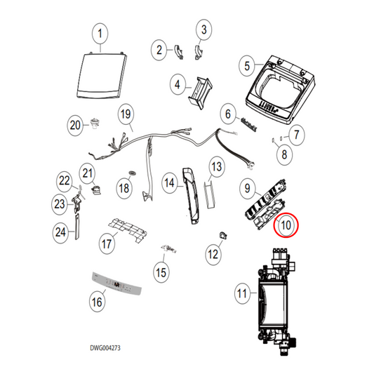 H0031800121A Haier Top Load Washing Machine Computer PCB Board