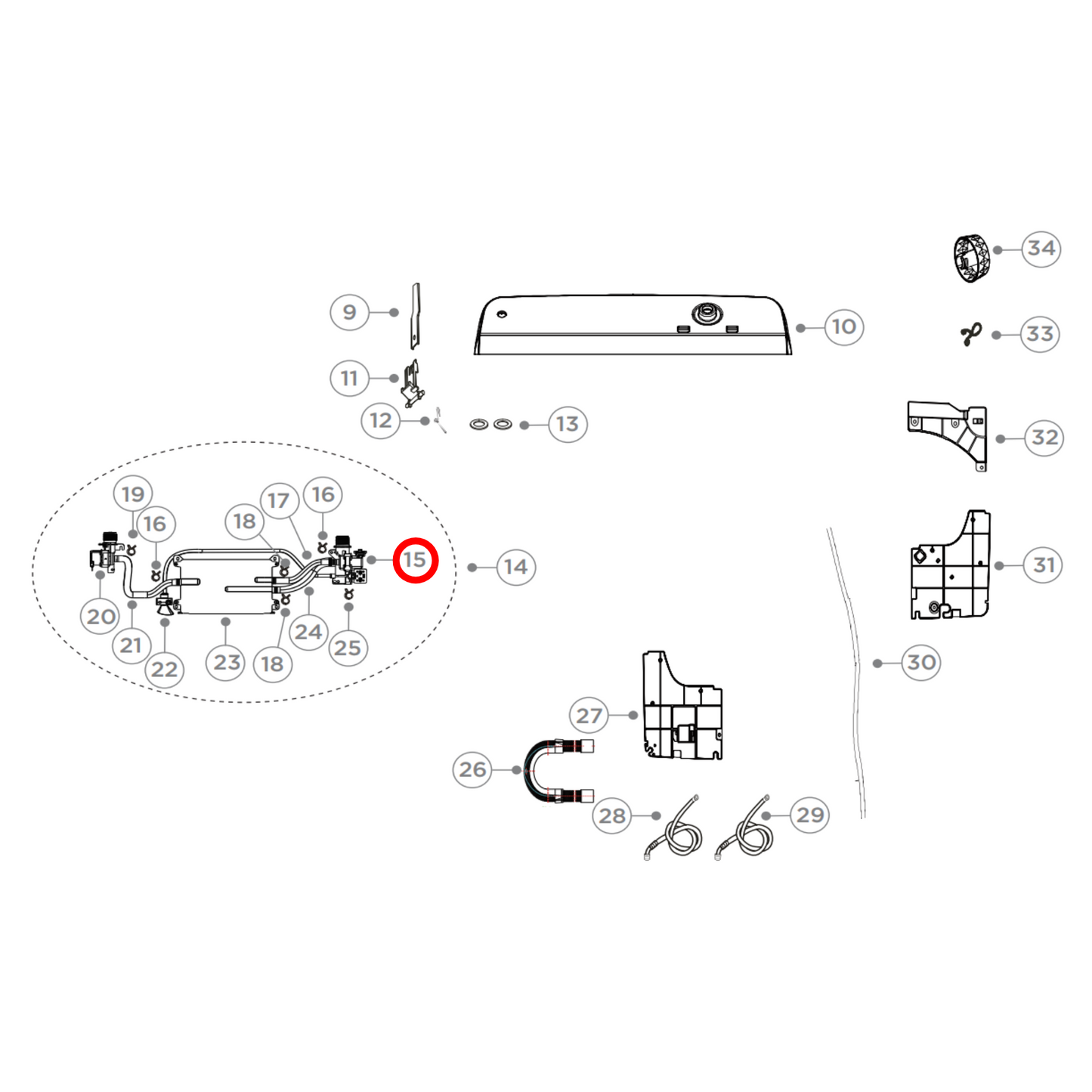 H0034001119A Haier Top Load Washing Machine Water Inlet Valve Cold