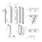 H0060852698 Haier Fridge Mullion Door