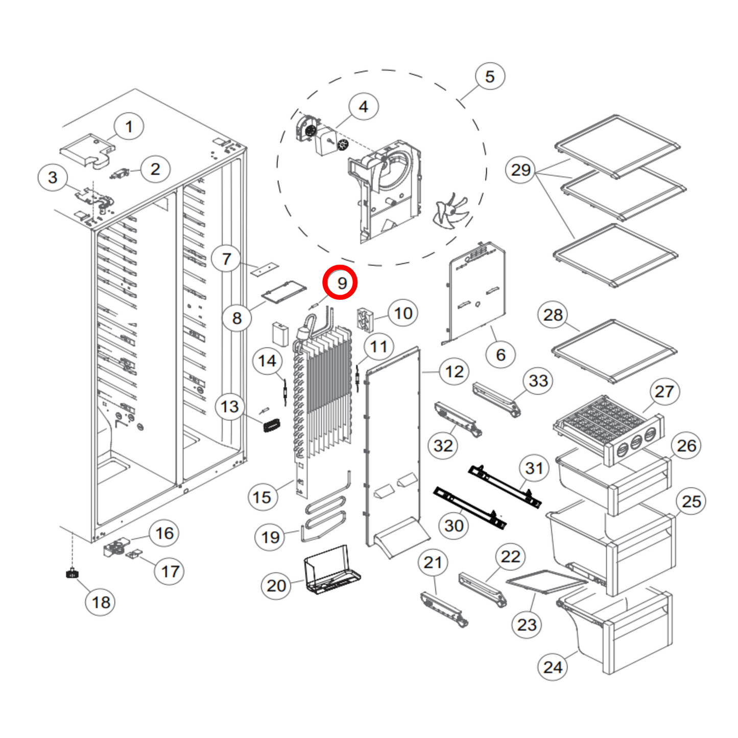 H0064000025 Fisher & Paykel Fridge Temperature Sensor