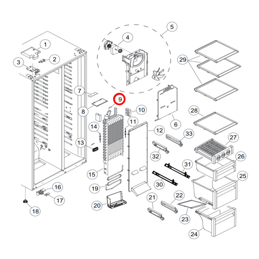 H0064000025 Fisher & Paykel Fridge Temperature Sensor