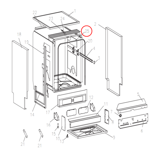 H0120300248E Fisher & Paykel, Haier Dishwasher Tub Seal