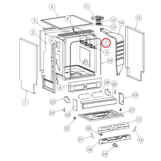 H0120800624 Fisher & Paykel Dishwasher Mobile Rail Wheel