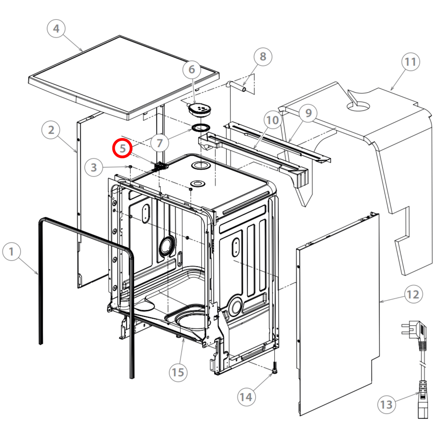 H0120801601 Fisher & Paykel Dishwasher Door Lock