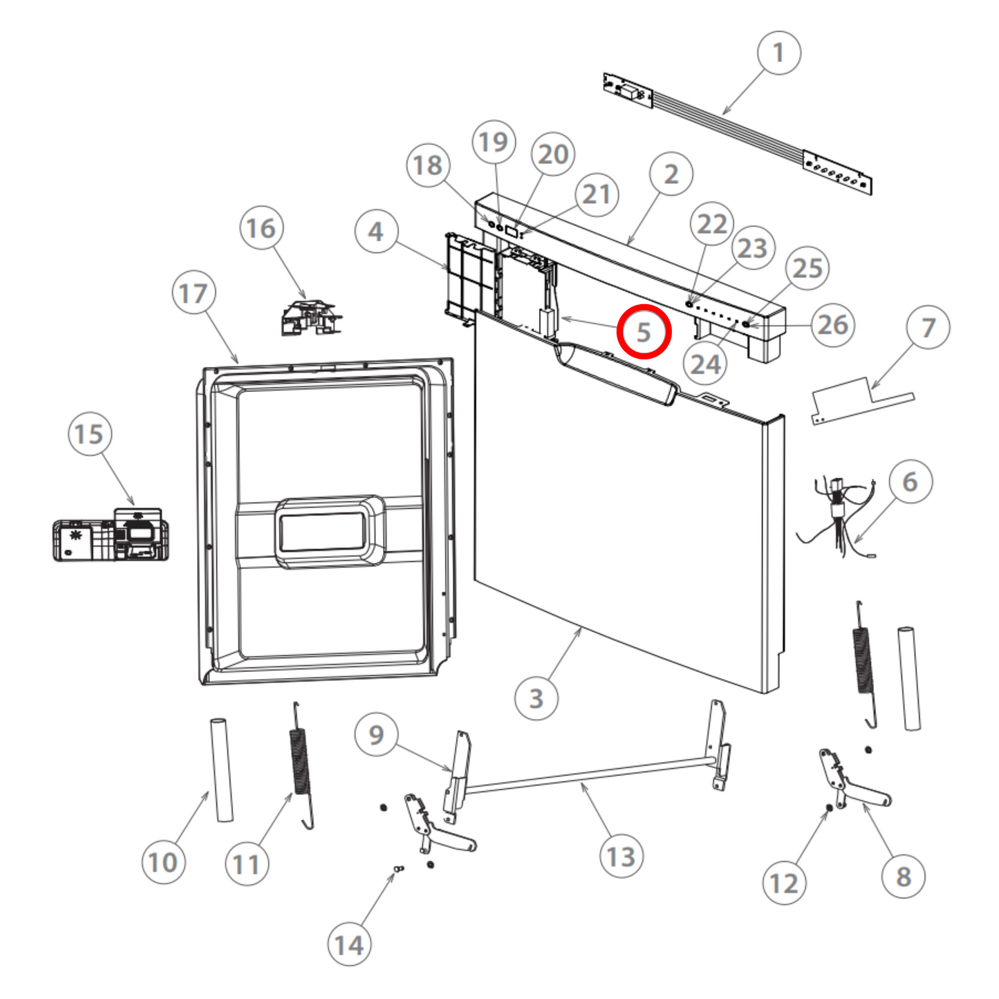 H0121800045 Fisher & Paykel Dishwasher PCB Board