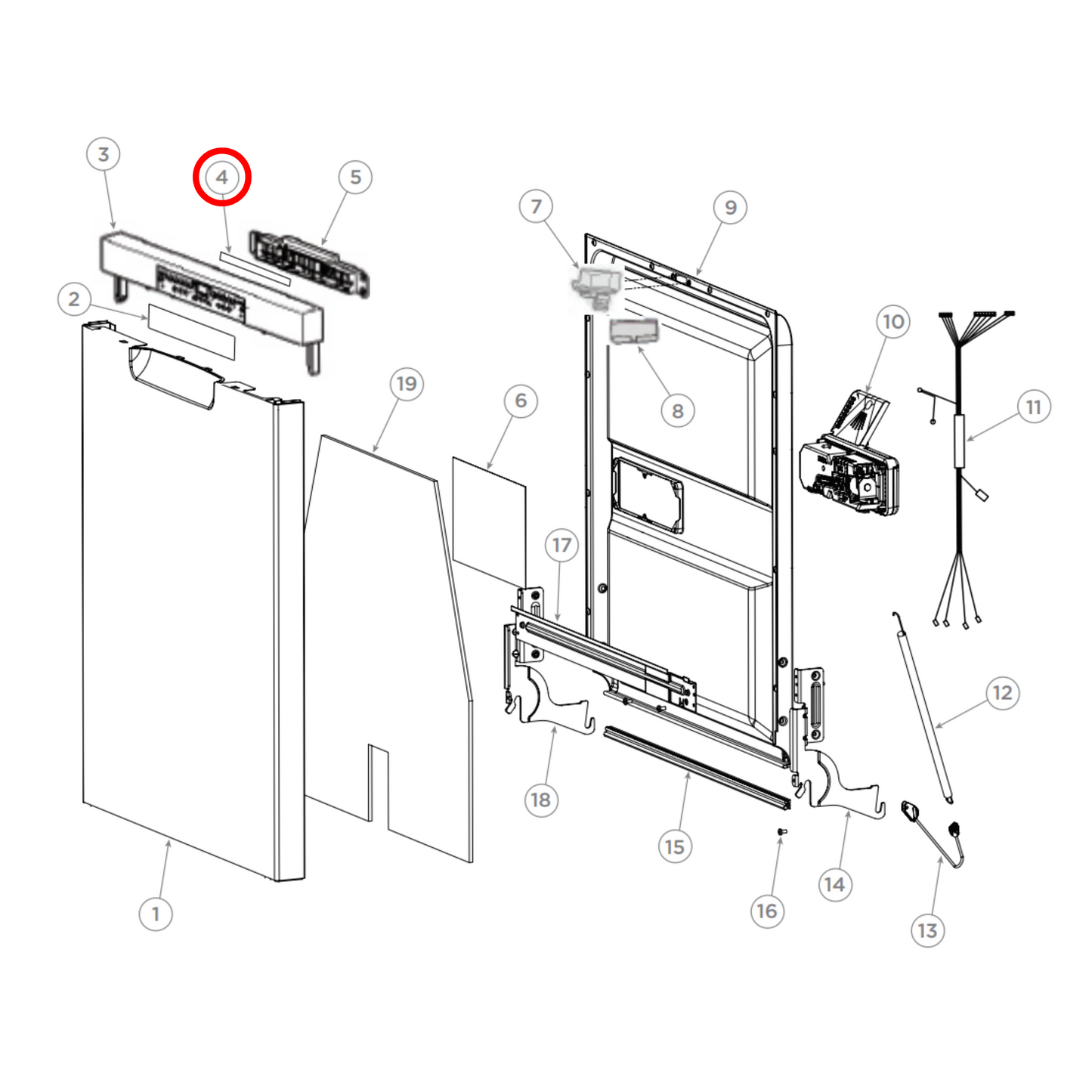 H0121800114 Fisher & Paykel, Haier Dishwasher PCB Main Board